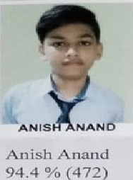 ANISH ANAND,<br/>Marks 94.4%